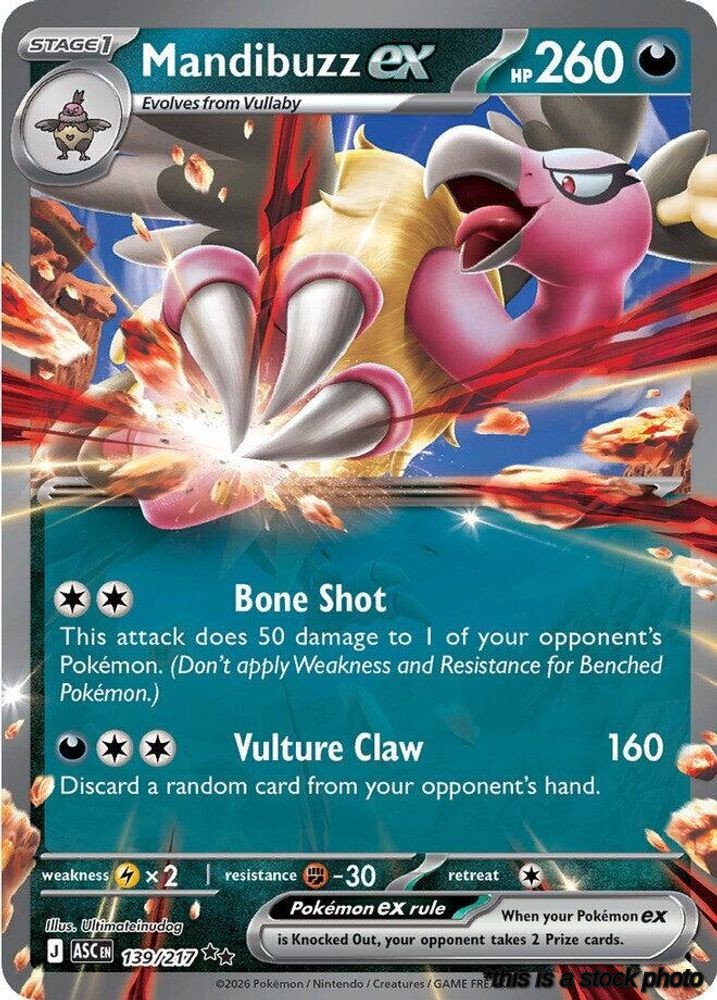 Holofoil Mandibuzz ex [139/217 Lightly Played ]