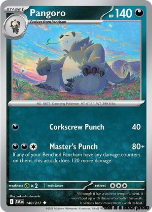 Uncommon Pangoro [140/217 Near Mint ]