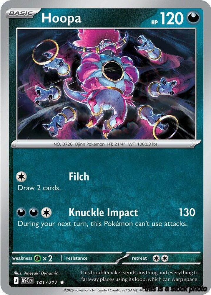 Reverse Holofoil Hoopa [141/217 Near Mint ]