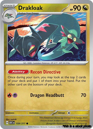 Common Drakloak - 159/217 [159/217 Near Mint ]