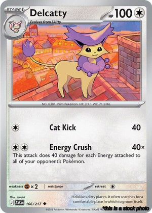 Uncommon Delcatty [166/217 Near Mint ]
