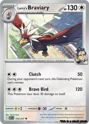 Normal Larry's Braviary [174/217 Near Mint ]