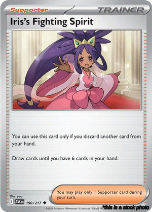 Normal Iris's Fighting Spirit - 190/217 [190/217 Near Mint ]