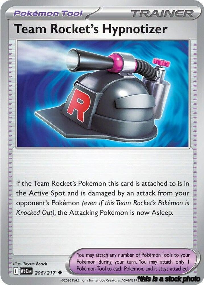 Uncommon Team Rocket's Hypnotizer [206/217 Near Mint ]