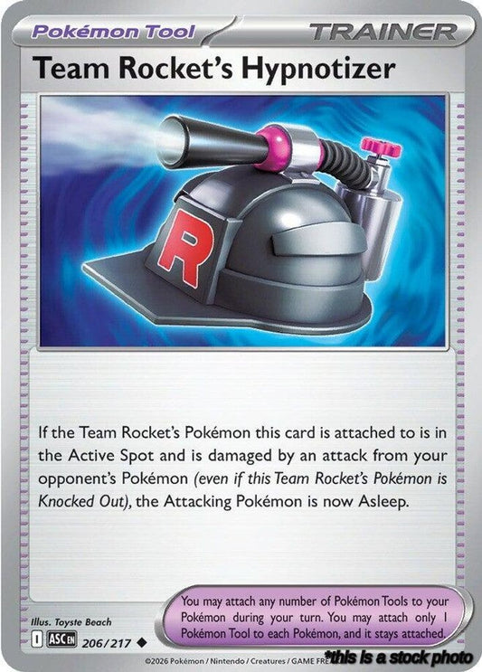 Uncommon Team Rocket's Hypnotizer [206/217 Near Mint ]