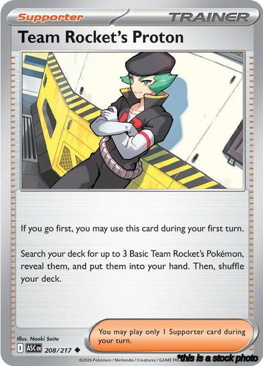 Uncommon Team Rocket's Proton [208/217 Near Mint ]