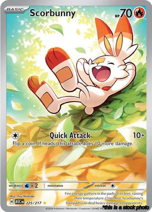 Holofoil Scorbunny - 225/217 [225/217 Near Mint ]