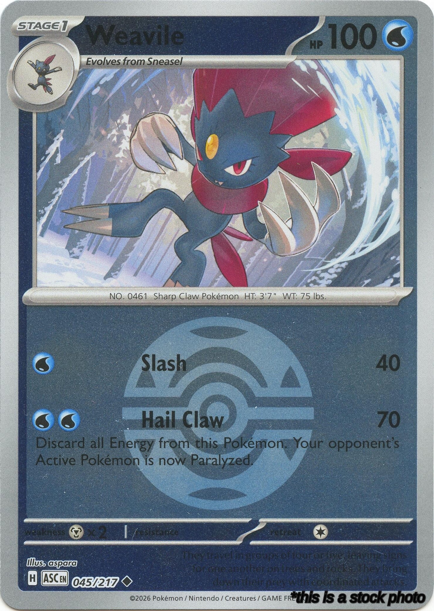 Weavile - 045/217 (Dusk Ball)