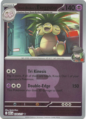 Rare Team Rocket's Exeggutor (Team Rocket) [078/217 Near Mint ]