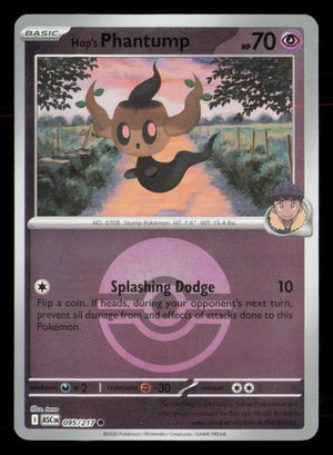 Common Hop's Phantump (Poke Ball) [095/217 Near Mint ]