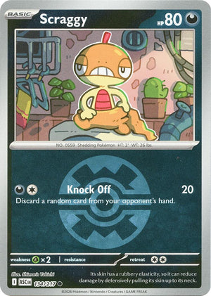 Common Scraggy (Quick Ball) [134/217 Near Mint ]