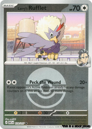 Common Larry's Rufflet (Poke Ball) [173/217 Near Mint ]