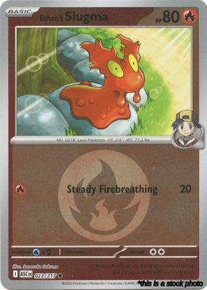 Reverse Holofoil Ethan's Slugma (Energy Symbol Pattern) [023/217 Near Mint ]