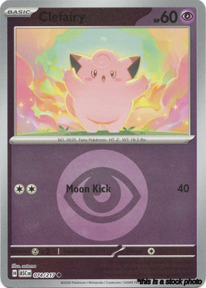 Reverse Holofoil Clefairy (Energy Symbol Pattern) [074/217 Near Mint ]