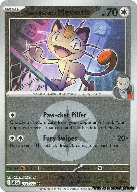 Team Rocket's Meowth (Energy Symbol Pattern)
