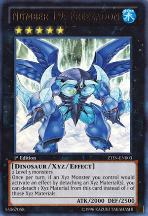 1st Edition Number 19: Freezadon [ZTIN-EN003 Near Mint] Ultra Rare