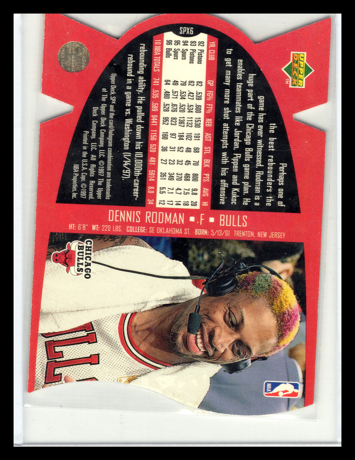 1997 SPx #SPX6 Dennis Rodman