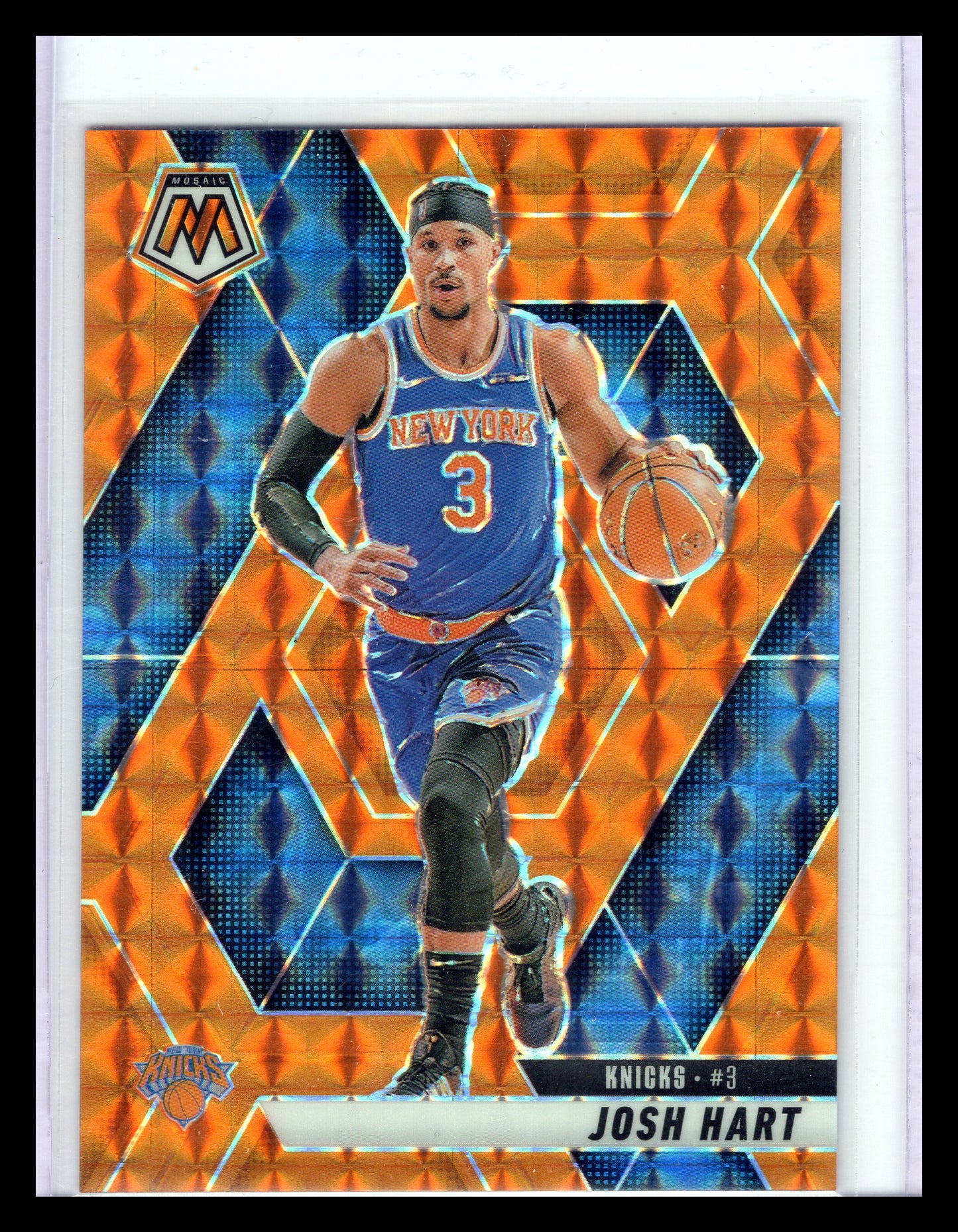 2024-25 Panini Mosaic #136 Josh Hart Orange Mosaic #/249