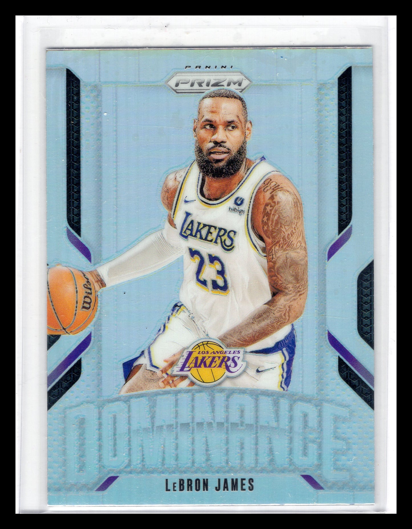 2024-25 Panini Prizm #14 LeBron James Dominance Prizms Silver