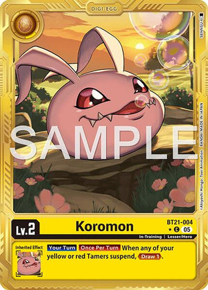 Koromon - BT21-004 (Gold Border) [AD-01 - BT21-004 C]