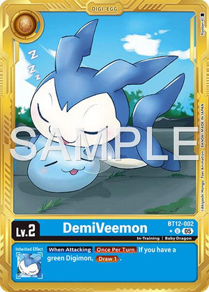 DemiVeemon - BT12-002 (Gold Border) [AD-01 - BT12-002 U]