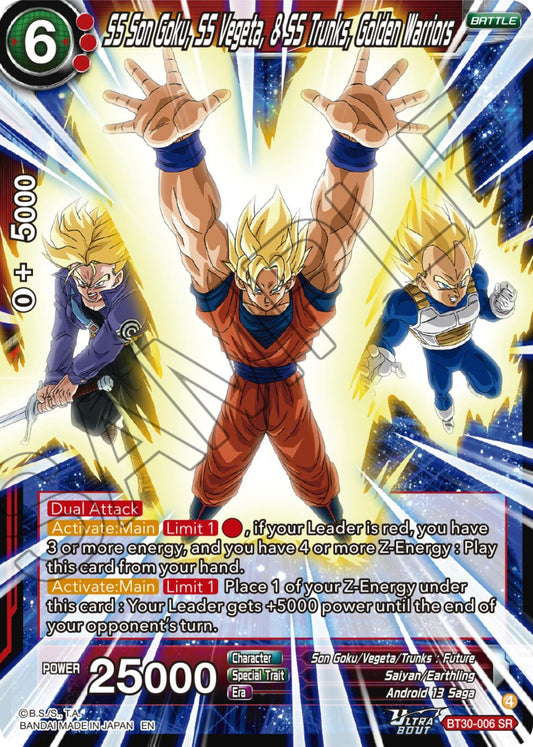 SS Son Goku, SS Vegeta, & SS Trunks, Golden Warriors