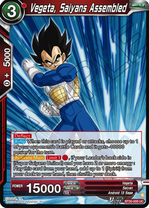 Vegeta, Saiyans Assembled [BT30-009]