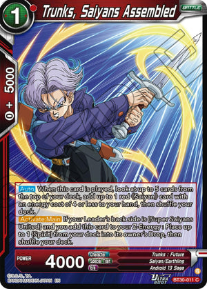Trunks, Saiyans Assembled [BT30-011]