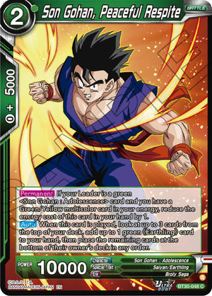 Son Gohan, Peaceful Respite [BT30-048]