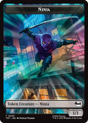 Ninja // Food Double-Sided Token [TMT/5 // 8] 2026 Magic: The Gathering