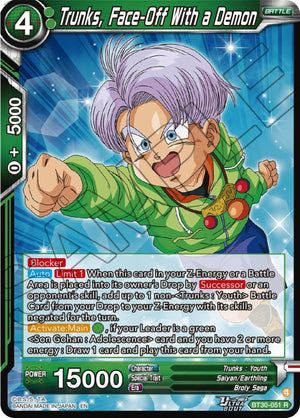 BT30-051 Trunks, Face-Off With a Demon
