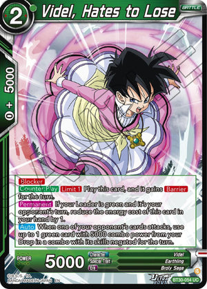 Videl, Hates to Lose [BT30-054]