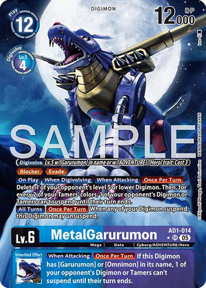 MetalGarurumon (Alternate Art) [AD-01 - AD1-014 SR]