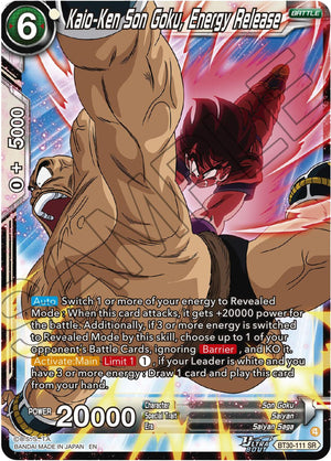 Kaio-Ken Son Goku, Energy Release [BT30-111]