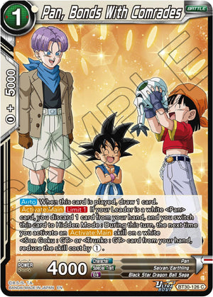Pan, Bonds With Comrades [BT30-126]