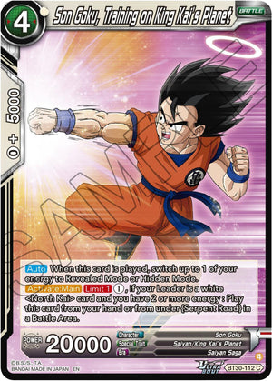 Son Goku, Training a King Kai's Planet [BT30-112]