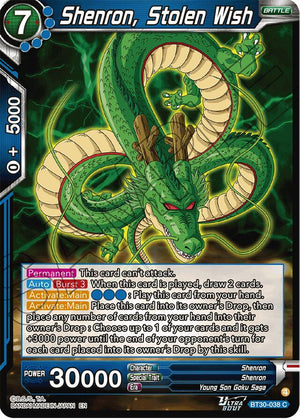 Shenron, Stolen Wish [BT30-038]