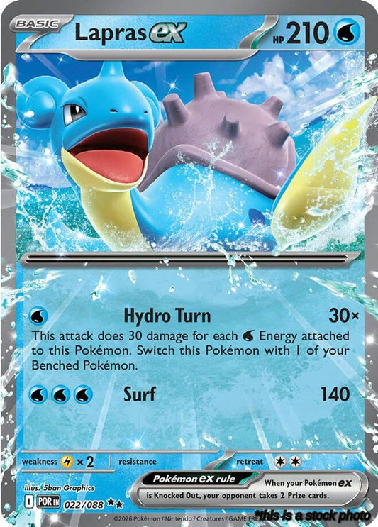 Double Rare Lapras ex [022/088 Near Mint ]