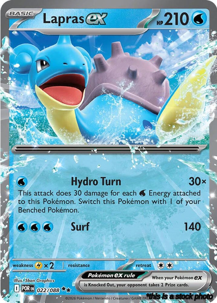 Holofoil Lapras ex [022/088 Lightly Played ]