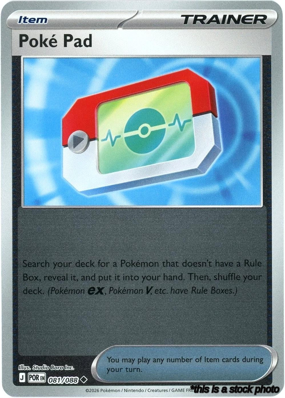 Reverse Holofoil Poke Pad - 081/088 [081/088 Near Mint ]