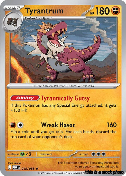 Rare Tyrantrum [045/088 Near Mint ]