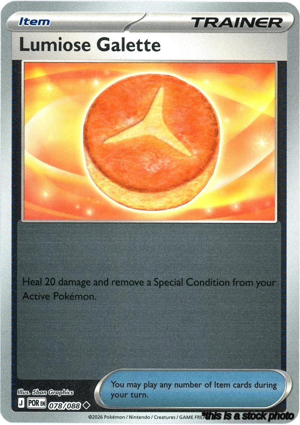 Reverse Holofoil Lumiose Galette [078/088 Near Mint ]