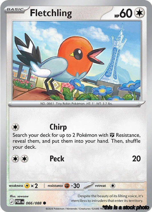 Reverse Holofoil Fletchling [066/088 Near Mint ]