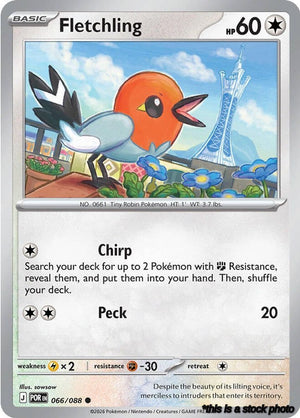 Common Fletchling [066/088 Near Mint ]