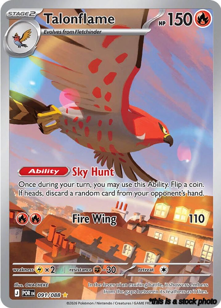Holofoil Talonflame - 091/088 [091/088 Moderately Played ]