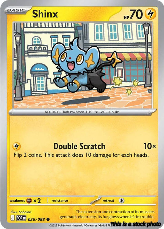 Reverse Holofoil Shinx [026/088 Near Mint ]