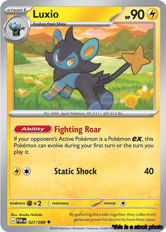 Reverse Holofoil Luxio [027/088 Near Mint ]