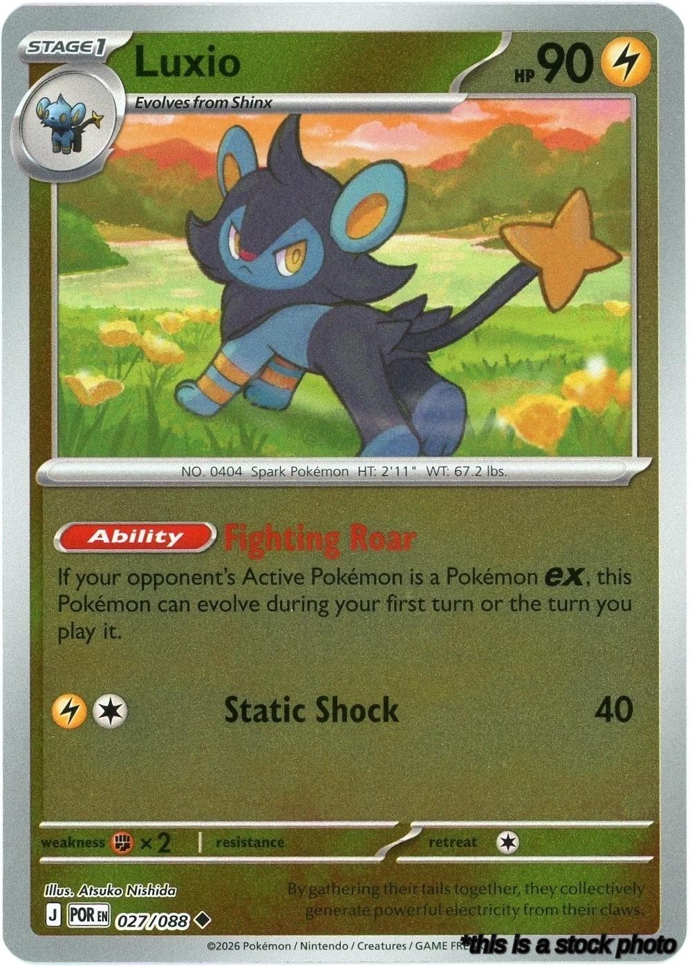 Reverse Holofoil Luxio [027/088 Near Mint ]