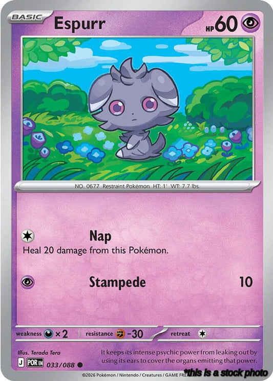 Reverse Holofoil Espurr - 033/088 [033/088 Near Mint ]