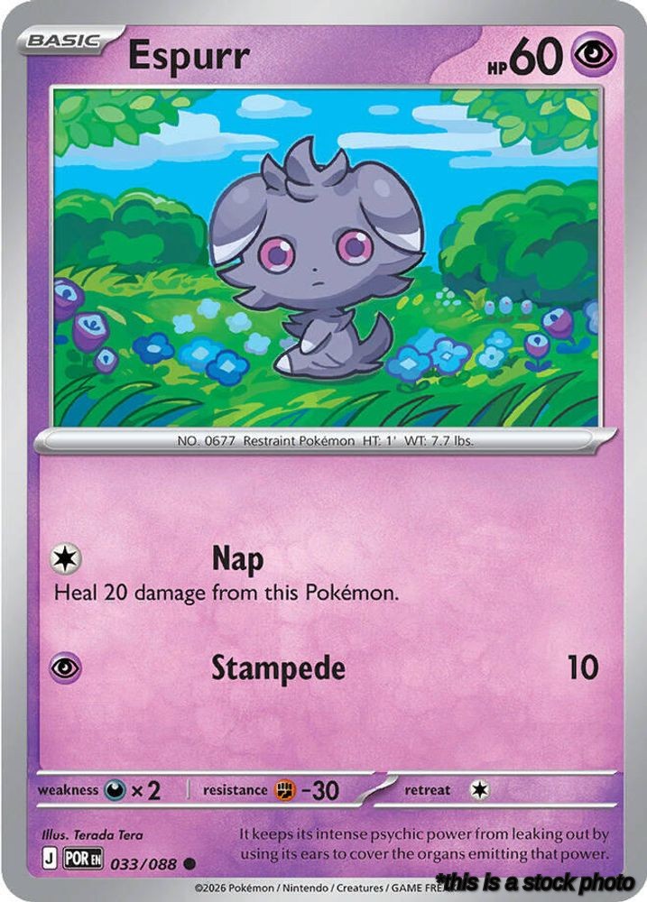 Reverse Holofoil Espurr - 033/088 [033/088 Near Mint ]